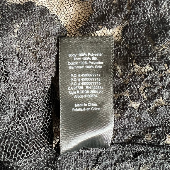 Aritzia Babaton Black Lace Top - S - Picture 6 of 7